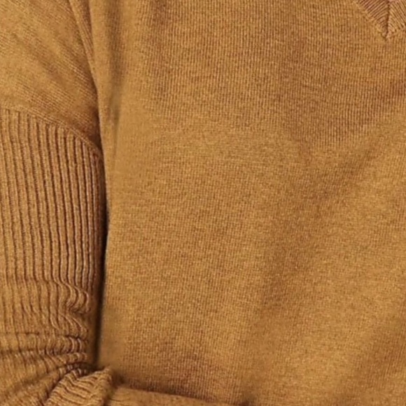 J. Jill Relaxed Fit Drop Shoulder Wool Blend Sweater Gold Melange XL - Picture 2 of 14